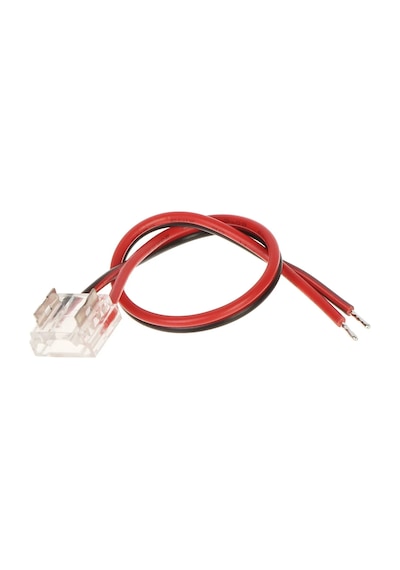 5 Adet 8 Mm Cob Led Şerit Konnektörü 2 Pin Tek Taraflı 10 Cm Kablolu Şeffaf Lehimsiz Bağlantı Aparatı Tek Renk Led Uyumlu Diğer