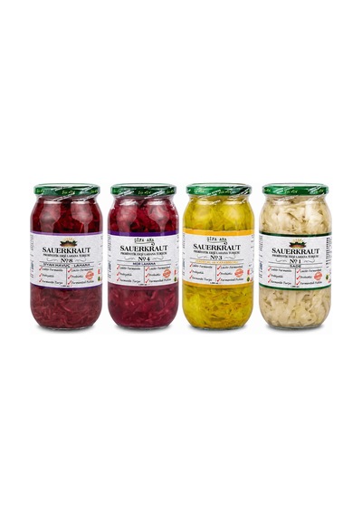 4 Adet Probiyotik Sauerkraut Turşu Çeşitleri 1000cc No.3