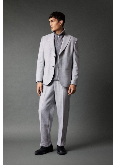 DeFacto Klasik Pantolon Wide Leg Basic Düz Geniş Bol Paça B9492AX23WNGR377