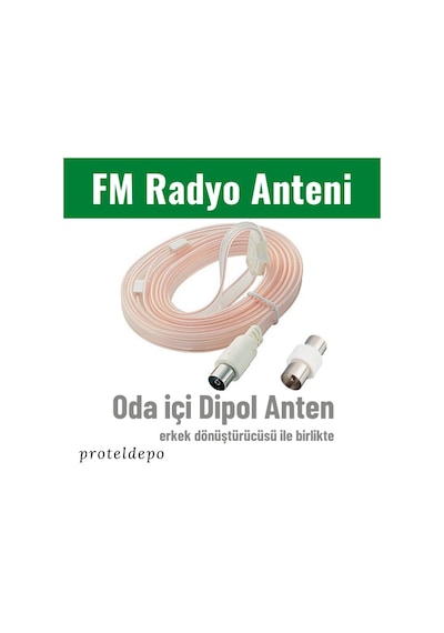 Irenis Fm Radyo Anteni Erkek/Dişi Tuner Müzik Sistemi için
