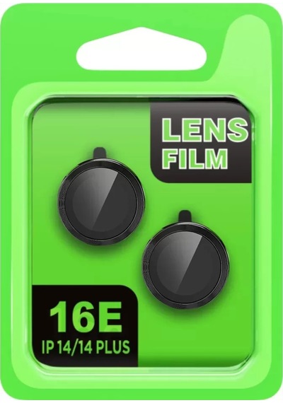 Mark Newface Apple iPhone Uyumlu 16e Raze Metal Kamera Lens - Siyah Najmaddin