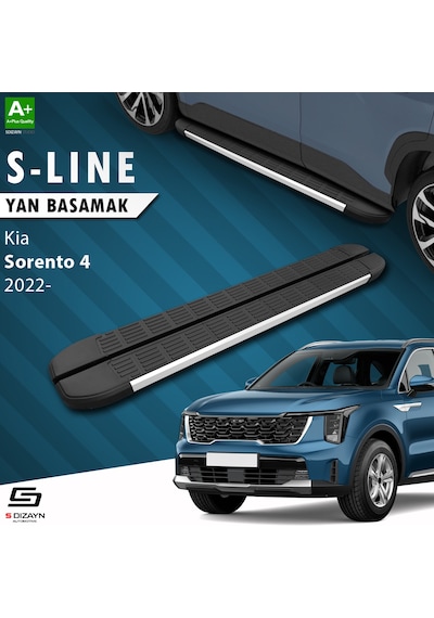 S-dizayn Kia Sorento 4 S-line Aluminyum Yan Basamak 183 Cm 2022 Üzeri