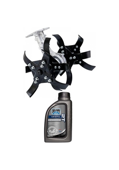 Swazer Sırt Tipi Benzinli Motorlu Tırpan Biçme Makinesi + Çapa Aparatı + Canavar Başlık+ 2T Yağ