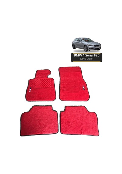 Oto Halı Paspas Bmw 1 Serisi F20 2012-2019 Uyumlu Mperformance M Teknik Sport Kaymaz & Şık Tasarım - Tasarım 7