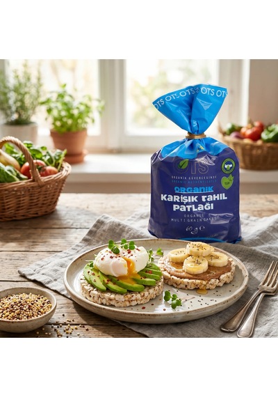 Ots Organik Karışık Tahıl Patlağı 60 gr (Organik Sertifikalı, Pestisit Analizli)