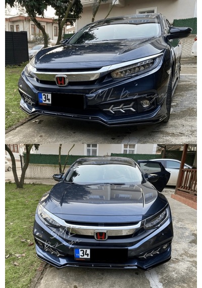 Honda Civic Fc5 Makyajlı Kasa 2019-2021 Ön Ek (Plastik) BOYASIZ