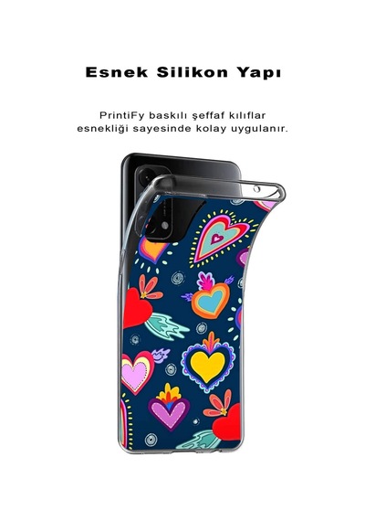 Huawei P20 Lite 2019 İle Uyumlu 1mm Slim Fit Retro Renkler 3 Baskılı Şeffaf Kılıf