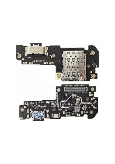 Teknonet Xiaomi Redmi Note 12 Pro 5g Uyumlu Şarj Soketi + Sim Kart Yuvası - Siyah Diğer