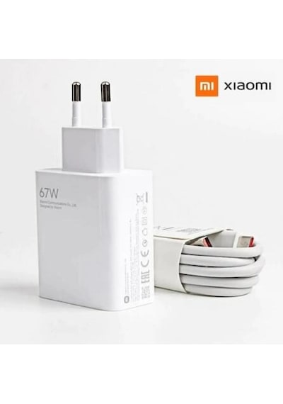Redmi Note 12 Pro Uyumlu Mi 67W Hızlı Şarj Aleti Adaptörü + Kablo Seti