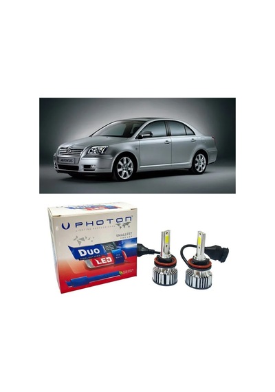 Toyota Avensis Led Xenon Uzun Far Ampulü H1 Duo Yeni Seri Beyaz 2003-2006