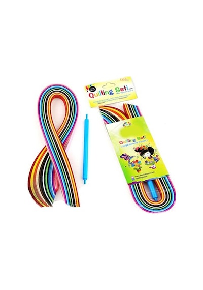 Sırımsı Quiling Seti Kağıt Katlama Kıvırma Sanatı Quilling 5 mm x 30 cm
