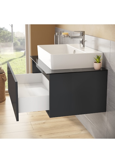 VitrA Nuo 67693 Lavabo Dolabı Parlak Antrasit Çanak Lavabolu 80 CM Parlak Antrasit VitrA Nuo 67693 Lavabo Dolabı Parlak Antrasit Çanak Lavabolu 80 CM Parlak Antrasit