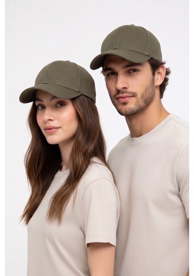 Mollycrush Luxury Unisex Yeşil Pamuklu Beyzbol Şapkası Premium Casual Outdoor Model Koyu Yeşil
