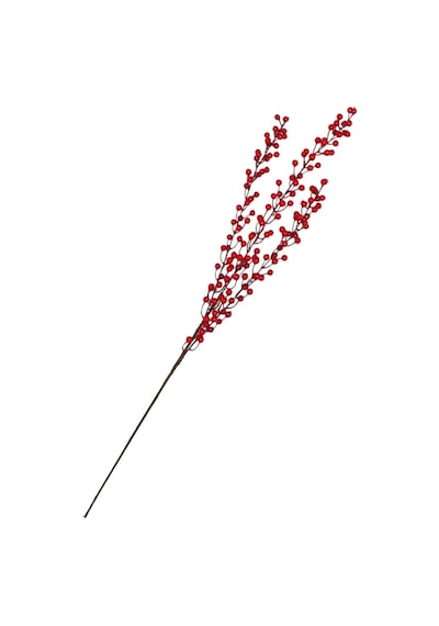 Yılbaşı Dekoru Kırmızı Berry Kokinalı Süslü Dekoratif Dal 85 Cm