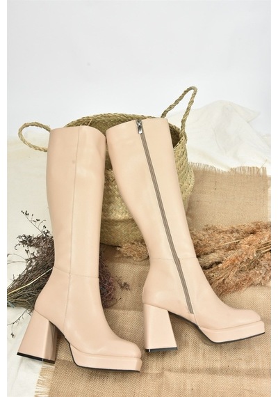Fox Shoes Ten Platform Topuklu Kadın Çizme L282390109