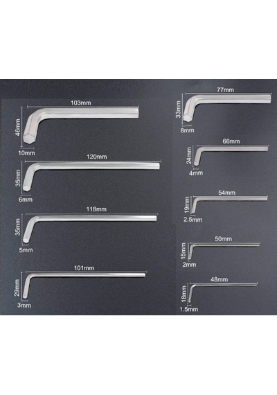 Alyan Anahtar Alyen Wrench Hex Anahtar Anahtarı Metrik Allen Nike N11.3658