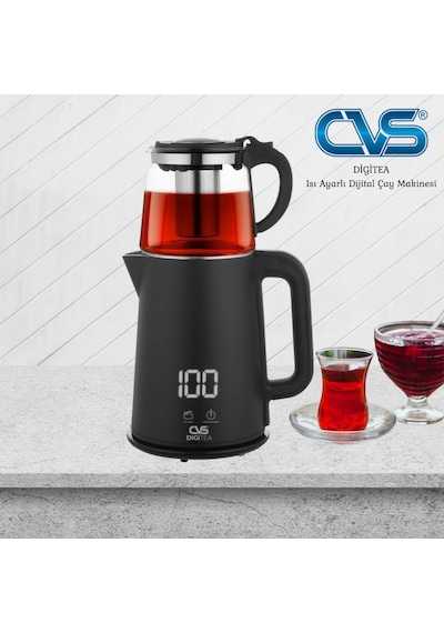 CVS DN 1553 DİGİTEA Isı Ayarlı Dijital Çay Makinesi
