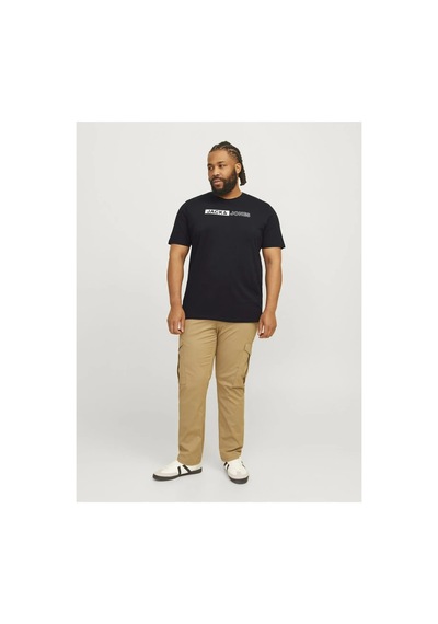 Jack & Jones Plus Tişört Plus Logolu Tişört Black