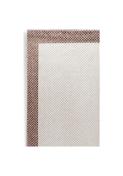 Natura Sisal Hasır Görünümlü Çerçeveli Oval Halı Ntr03 Kahve-krem