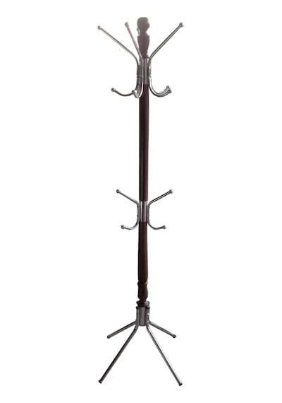 Askılık Bambu El Yapım Metal MODEL DEMONTE Parlak Ceviz Lake  Boya Sağlam Şık Ve kullanışlı El Yapım Ceviz