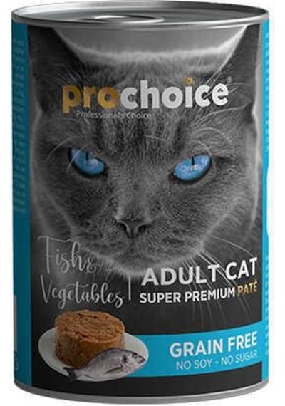 Prochoice Balıklı ve Sebzeli Pate Konserve Yetişkin Kedi Maması 400 G