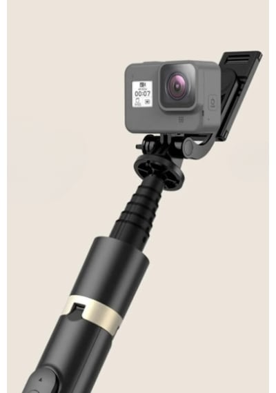 Uzaktan Kumandalı 156 Cm Alüminyum Tripod Ve Selfie Çubuğu Telefon, Kamera, Işık Ve Gopro Uyumlu