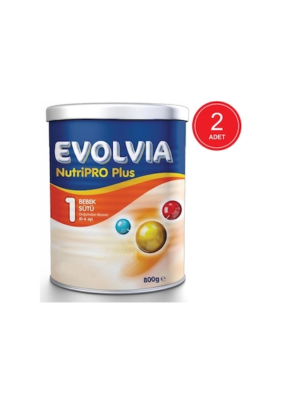 Evolvia Nutripro Plus 1 Bebek Sütü 0 - 6 Ay 2 x 800 G