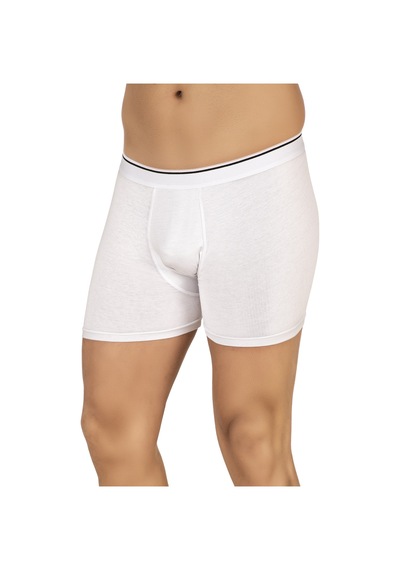 Özkan Underwear Özkan 11256 3'lü Paket Erkek Premium Kumaş Modal Pamuklu Esnek Yumuşak Boxer Şort Beyaz