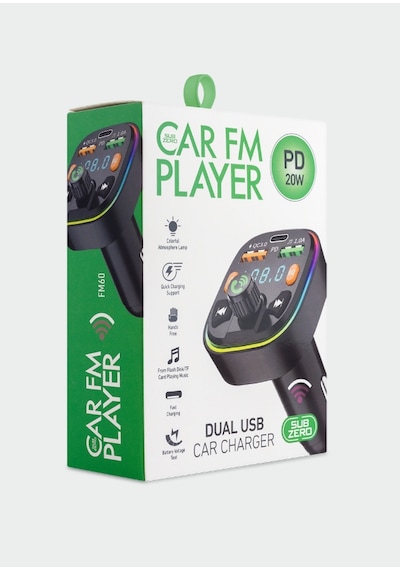 Subzero Bluetooth/usb Fm 20w Pd Rgb Transmitter Fm60