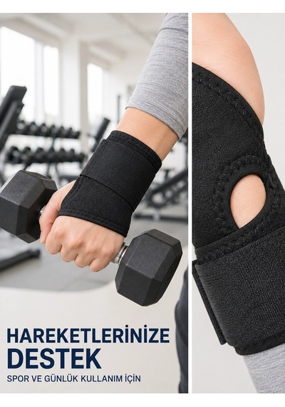 Trendexa Mey İthalat El Bilekliği Başparmak Destekli Ayarlanabilir Bilek Sargısı Sporcu Bilek Bandajı Ayarlanabilir El Bilek Bandajı Başparmak Geçişli Bilek Desteği Günlük Ve Spor Kull