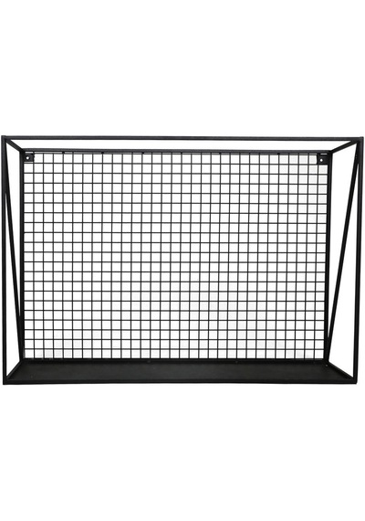 Wessdizayn Metal Duvar Rafı Iskandinav Kare Model Wd-13 Siyah