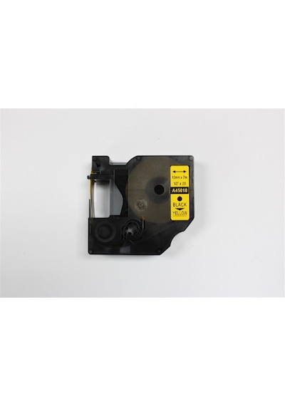 Prıntpen Dymo D1 45018 Sarı Etıkete Sıyah 12mm X 7m -80179