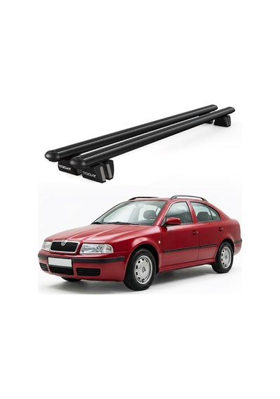 Pençe Skoda Octavia V 1998-2004 Uyumlu Siyah Ara Atkı 109cm Port Bagaj Tavan Barı