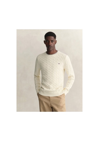 Gant Erkek Krem Regular Fit Bisiklet Yaka Örgü Kazak-24764 130-krem Gant Erkek Krem Regular Fit Bisiklet Yaka Örgü Kazak-24764 130-krem
