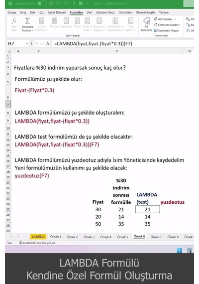 Excel Yeni Formüller İleri Seviye Video Ders Eğitim Seti