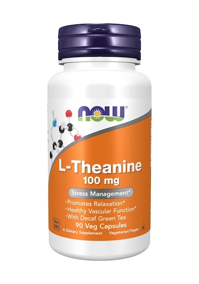 Now Foods Supplements, L-theanine 100 Mg With Decaf Green Tea, St