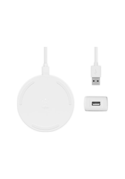 Belkin Kablosuz Şarj Pedi+Qc3 Duvar Şarj Cihazı Beyaz Wıa001Vfwh
