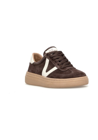 Beety 26by227.170 Kadın Hakiki Deri Klasik Sneaker Kahverengi