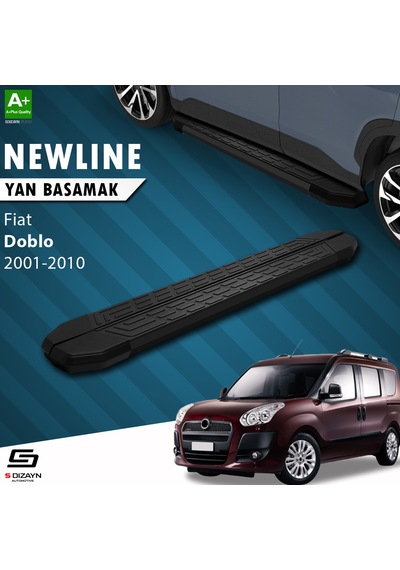 S-dizayn Fiat Doblo Newline Siyah Yan Basamak 183 Cm 2001-2010
