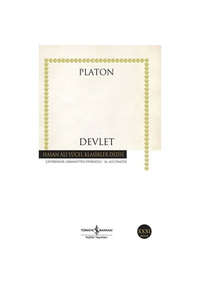 Devlet 24 Platon Eflatun Iş Bankası Yayınları 9789754587173