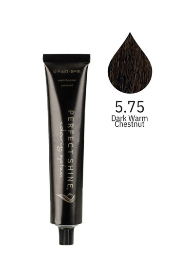 Perfect Shine Permanent Profesyonel Saç Boyası 100 ML Koyu Sıcak Kestane/Kızıl Kahve Brown Mahogany