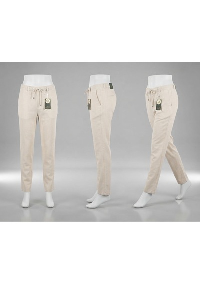 Atkgiyim Atk Giyim Ham Keten Jogger Pantolon Regular Kesim - Bej, Beyaz, Siyah, Lacivert KREM