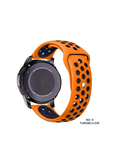 Xiaomi Mi Watch Kordon 22 Mm Delikli Spor Silikon Kordon Kayış