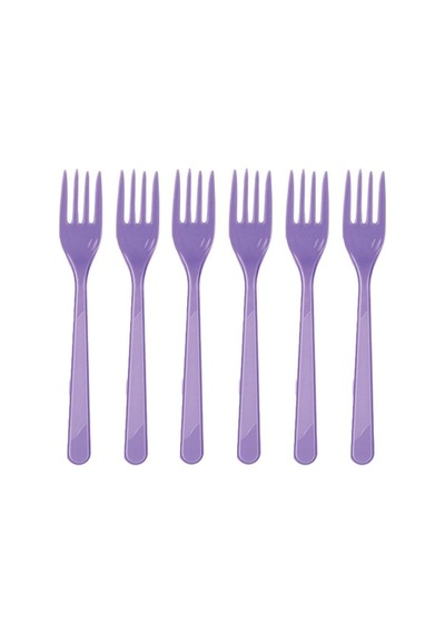 Lila Plastik Çatal