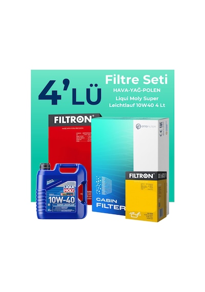 Fiat Palio 1.4 Benzinli Filtre Bakım Seti Liqui Moly Motor Yağlı 1998-2012 4 Lü 8200BKMFLSHNGFL23626