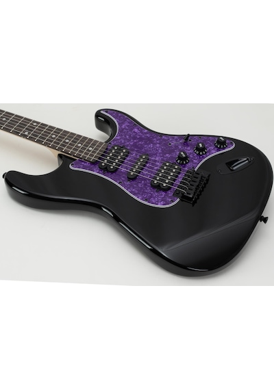 New Orleans Vega Pr Hsh Mat Siyah Ve Mor Elektro Gitar