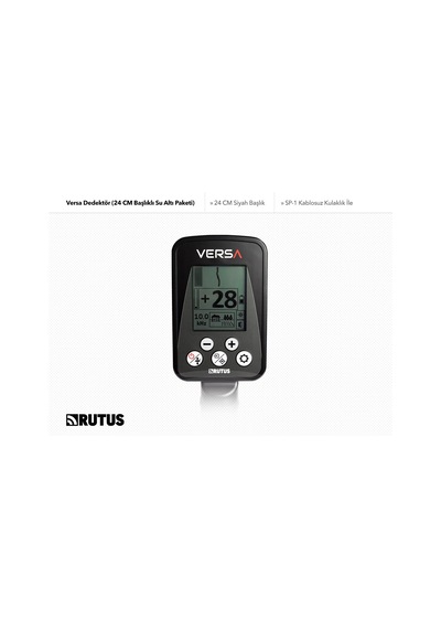 Rutus Versa Dedektör 24cm Başlıklı Su Altı Paketi