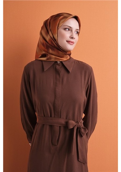 Armine Saf İpek Twill Eşarp 9605d 57 Mavi