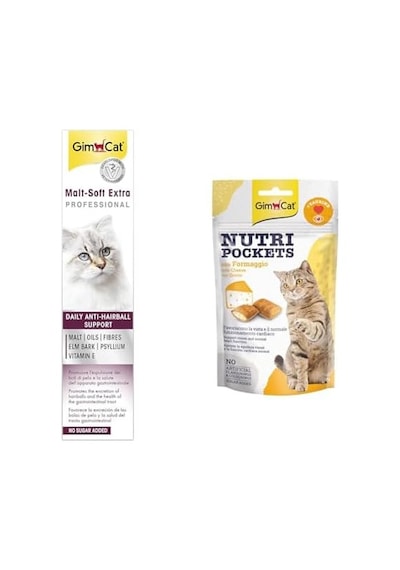 Gimcat Malt Soft Kediler İçin Tamamlayıcı Mama, Zengin Protein 20 G & Nutripockets Kedi Ödülü Peynir Taurin, 60 G 103 Ivory Gimcat Malt Soft Kediler İçin Tamamlayıcı Mama, Zengin Protein 20 G & Nutripockets Kedi Ödülü Peynir Taurin, 60 G 103 Ivory