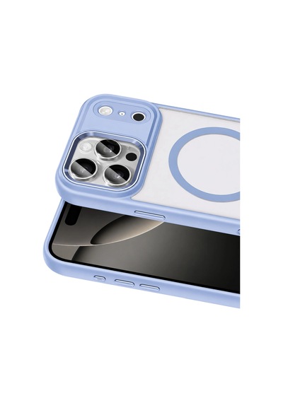 Joko Apple iPhone Uyumlu 18 Pro Terea Magsafe Kapak - Sierra Blue Çokrenkli